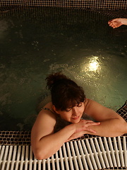 Group of matures relaxing in the sauna