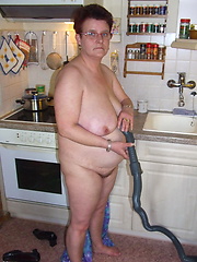 This naughty housewife loves to get naked